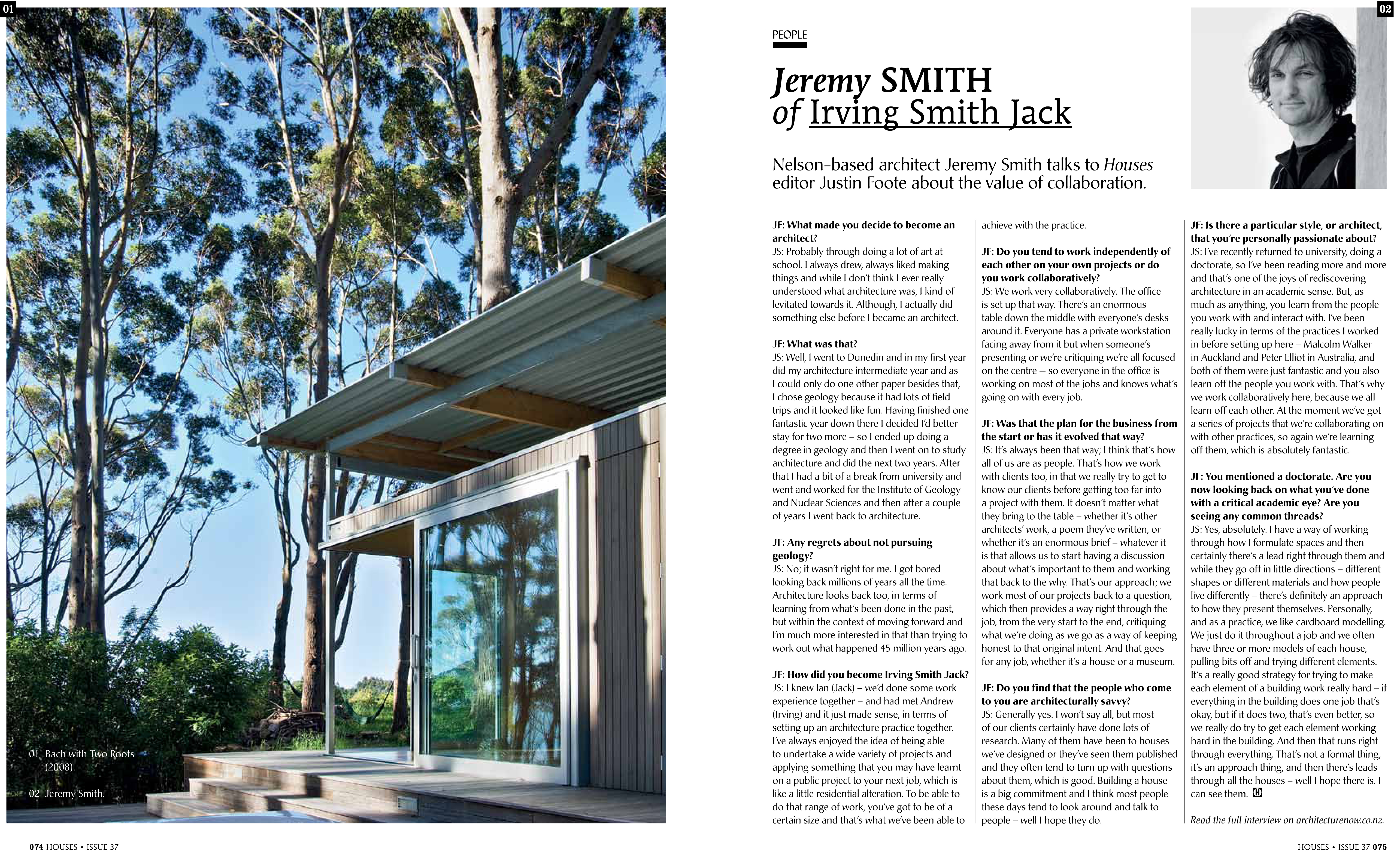 07.09.15 Houses New Zealand : Up Close With Jeremy Smith